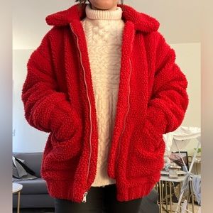 I.AM.GIA Red Bomber Jacket